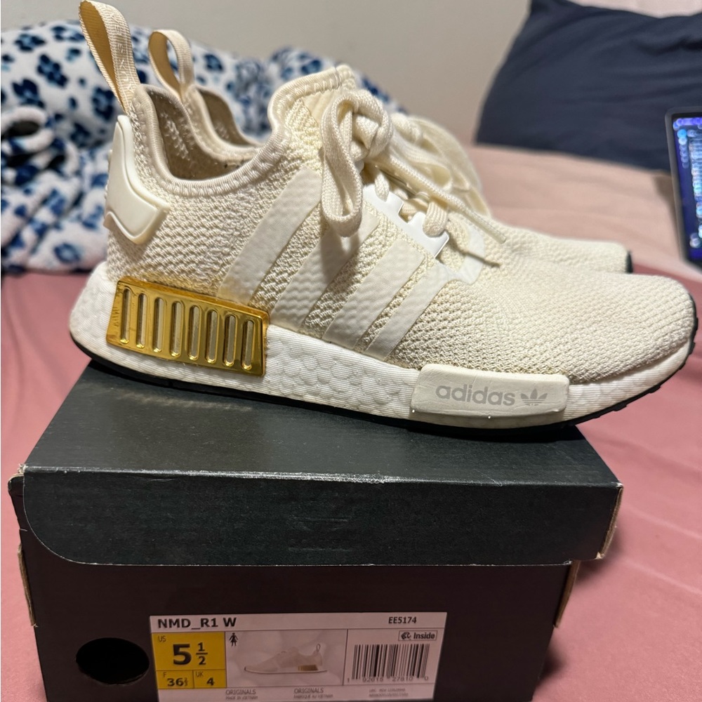 Cream/Gold NMD size 5.5 with box